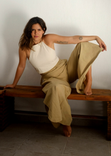 Load image into Gallery viewer, Wrap Linen Yoga Beach Wedding Pants

